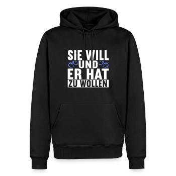Junggesellenabschied Junggeselle Polterabend - Männer Premium Bio Hoodie - Schwarz - Vorne - Nico (187cm)