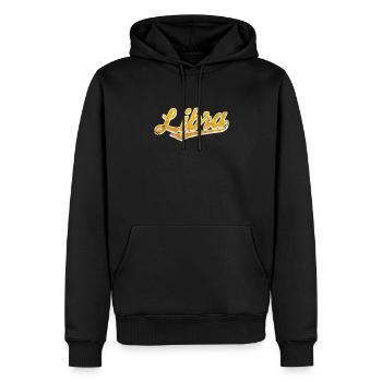 Waage Sternzeichen Horoskop Astrologie Geschenk - Männer Premium Bio Hoodie - Schwarz - Vorne - Nico (187cm)