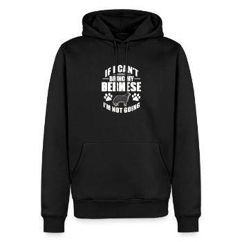 Bouvier bernois - Sweat à capuche Premium bio Homme - noir - Devant - Nico (187cm)