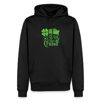Croisière St Patricks Day - Sweat à capuche Premium bio Homme - noir - Devant - Nico (187cm)