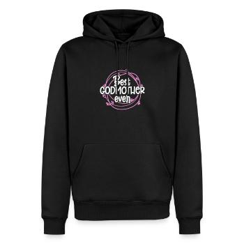 Marraine - Sweat à capuche Premium bio Homme - noir - Devant - Nico (187cm)