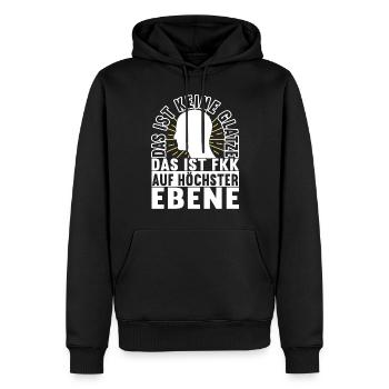 Glatze Glatzkopf - Männer Premium Bio Hoodie - Schwarz - Vorne - Nico (187cm)