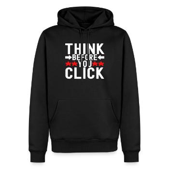 Programmer Cyber Security - Men’s Premium Organic Hoodie - black - Front - Nico (187cm)