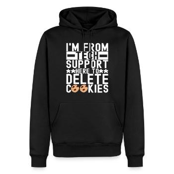 Programmer Cyber Security - Men’s Premium Organic Hoodie - black - Front - Nico (187cm)