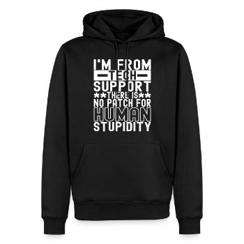 Programmer Cyber Security - Men’s Premium Organic Hoodie - black - Front - Nico (187cm)
