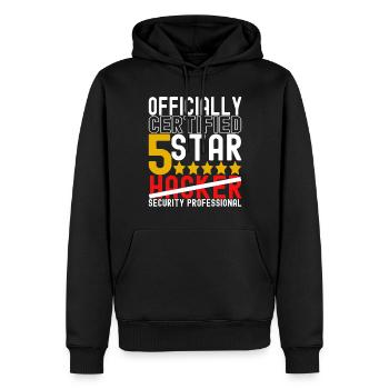 Programmer Cyber Security - Men’s Premium Organic Hoodie - black - Front - Nico (187cm)