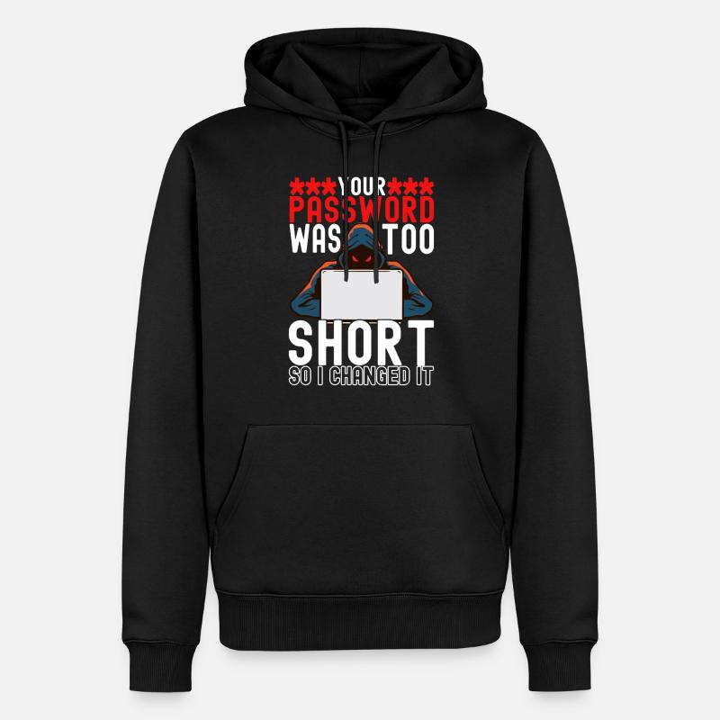 Programmeur Cybersécurité - Sweat à capuche Premium bio Homme - noir