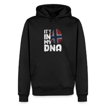 Norwegen Skandinavien Norge Norweger Geschenk - Männer Premium Bio Hoodie - Schwarz - Vorne - Nico (187cm)