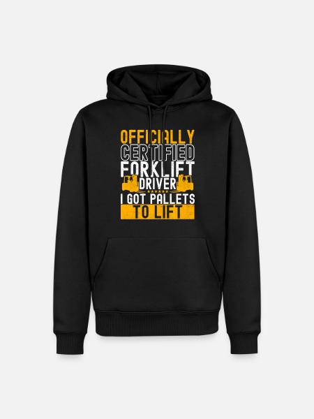 Gabelstapler Gabelstaplerfahrer - Männer Premium Bio Hoodie - Schwarz
