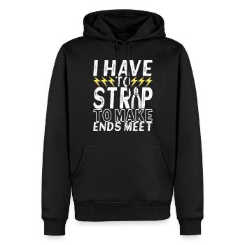 Electrician Electronics Technician - Men’s Premium Organic Hoodie - black - Front - Nico (187cm)