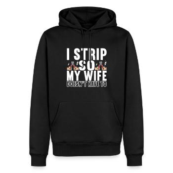 Electrician Electronics Technician - Men’s Premium Organic Hoodie - black - Front - Nico (187cm)
