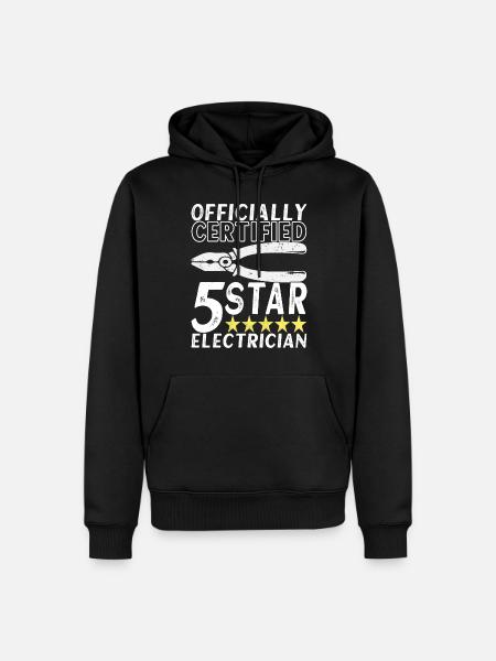 Electrician Electronics Technician - Men’s Premium Organic Hoodie - black