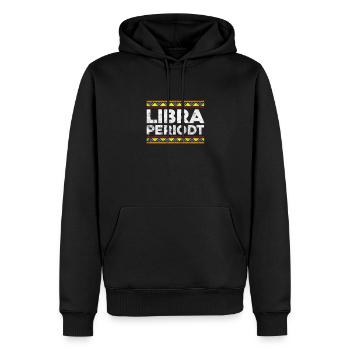 Waage Sternzeichen Horoskop Astrologie Geschenk - Männer Premium Bio Hoodie - Schwarz - Vorne - Nico (187cm)