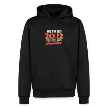 Retirement - Men’s Premium Organic Hoodie - black - Front - Nico (187cm)