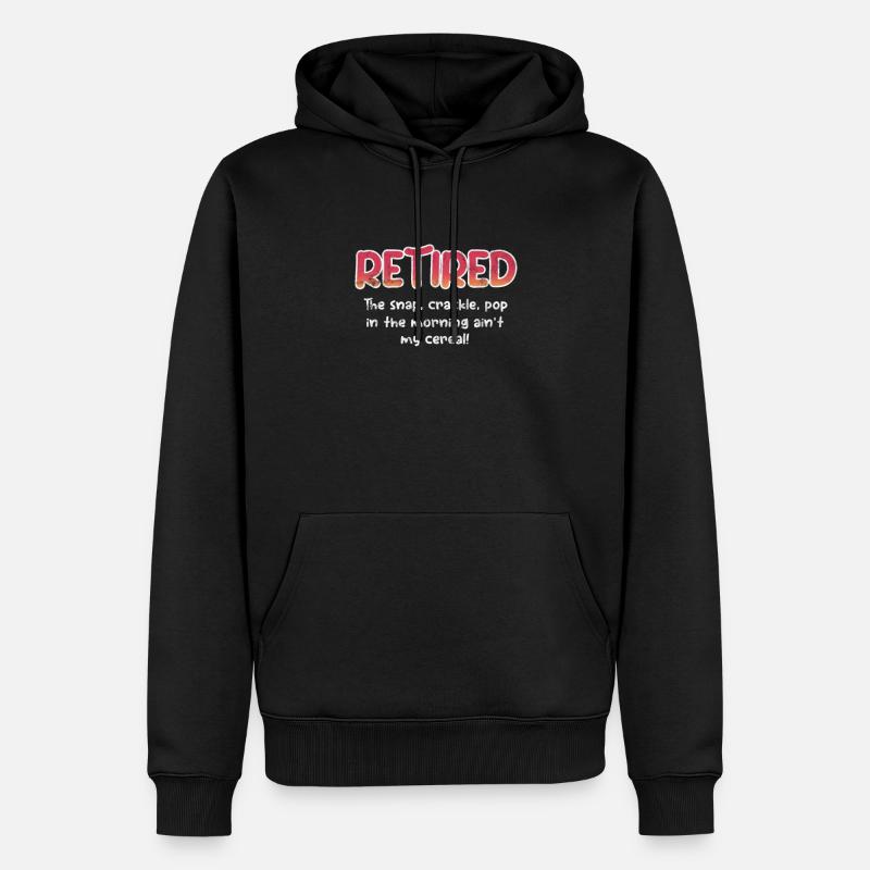 Ruhestand - Männer Premium Bio Hoodie - Schwarz