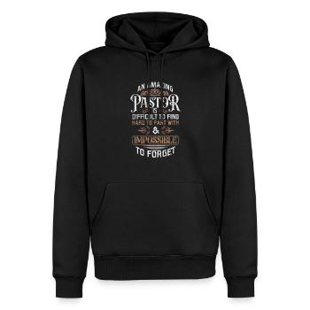 Ruhestand Pastor - Männer Premium Bio Hoodie - Schwarz - Vorne - Nico (187cm)