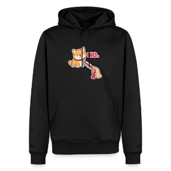Shiba Inu - Männer Premium Bio Hoodie - Schwarz - Vorne - Nico (187cm)