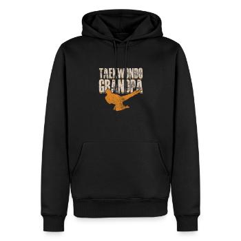 Taekwondo Opa - Männer Premium Bio Hoodie - Schwarz - Vorne - Nico (187cm)