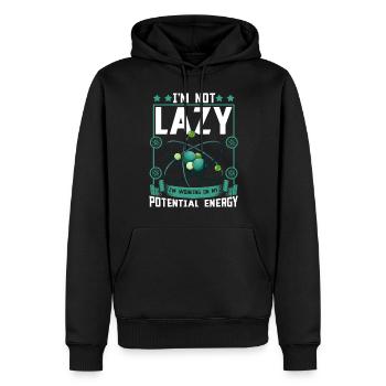 Science Physique Chimie Lustig Scientifique - Sweat à capuche Premium bio Homme - noir - Devant - Nico (187cm)