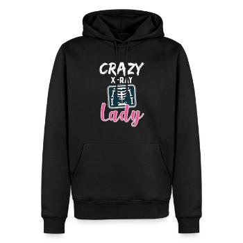 Radiology Crazy X Ray Lady Rad Tech - Men’s Premium Organic Hoodie - black - Front - Nico (187cm)