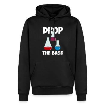 Laissez tomber la science de base - Sweat à capuche Premium bio Homme - noir - Devant - Nico (187cm)