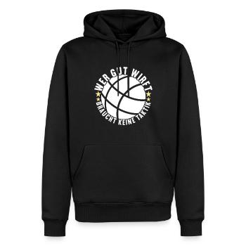 Boule Boulespieler - Männer Premium Bio Hoodie - Schwarz - Vorne - Nico (187cm)