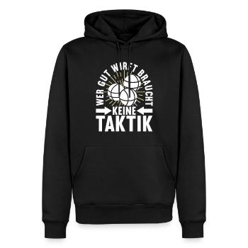 Boule Boulespieler - Männer Premium Bio Hoodie - Schwarz - Vorne - Nico (187cm)