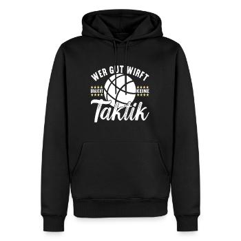 Boule Boulespieler - Männer Premium Bio Hoodie - Schwarz - Vorne - Nico (187cm)