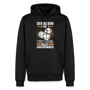 Boule Boulespieler - Männer Premium Bio Hoodie - Schwarz - Vorne - Nico (187cm)