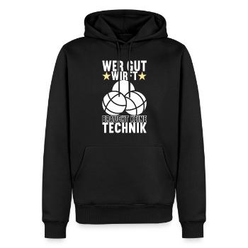 Boule Boulespieler - Männer Premium Bio Hoodie - Schwarz - Vorne - Nico (187cm)