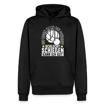 Boule Boulespieler - Männer Premium Bio Hoodie - Schwarz - Vorne - Nico (187cm)