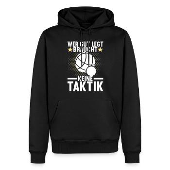 Boule Boulespieler - Männer Premium Bio Hoodie - Schwarz - Vorne - Nico (187cm)
