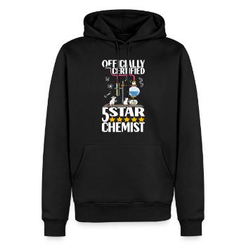 Chimiste chimiste - Sweat à capuche Premium bio Homme - noir - Devant - Nico (187cm)