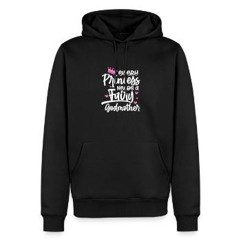 Marraine - Sweat à capuche Premium bio Homme - noir - Devant - Nico (187cm)
