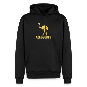 Strauß - Männer Premium Bio Hoodie - Schwarz - Vorne - Nico (187cm)