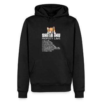 Shiba Inu - Männer Premium Bio Hoodie - Schwarz - Vorne - Nico (187cm)