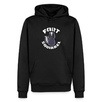Mouffette - Sweat à capuche Premium bio Homme - noir - Devant - Nico (187cm)