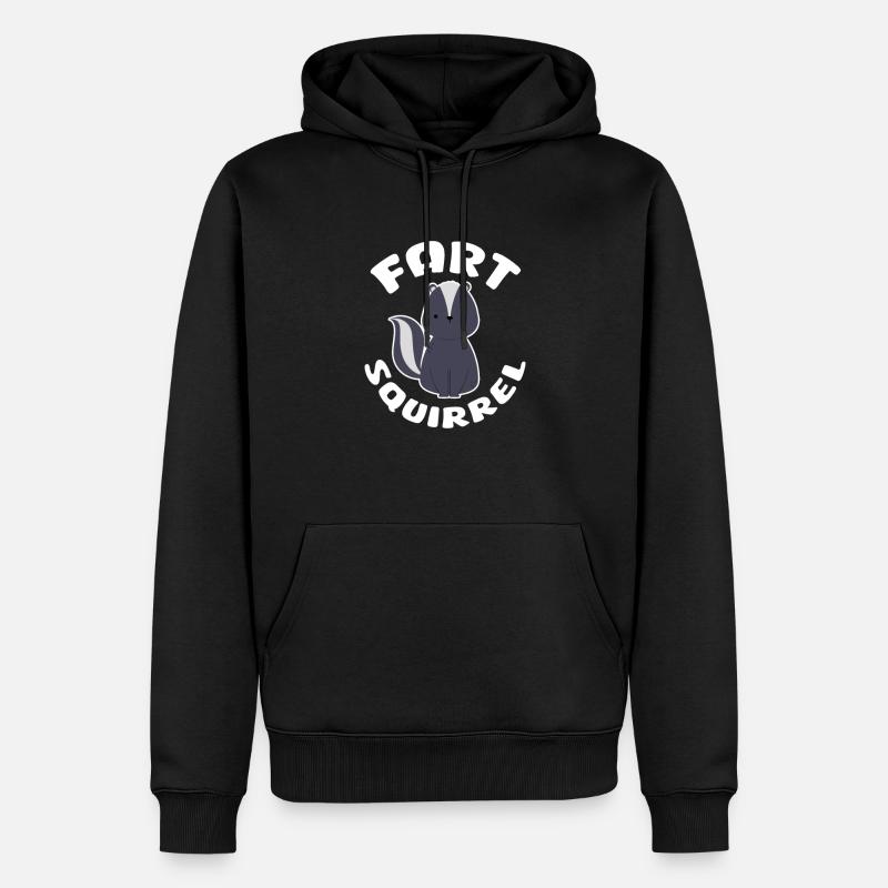 Mouffette - Sweat à capuche Premium bio Homme - noir