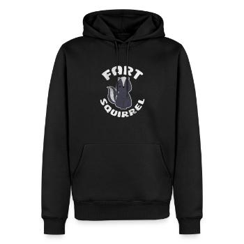 Stinktier Stinken Stinker Skunk Geschenk - Männer Premium Bio Hoodie - Schwarz - Vorne - Nico (187cm)