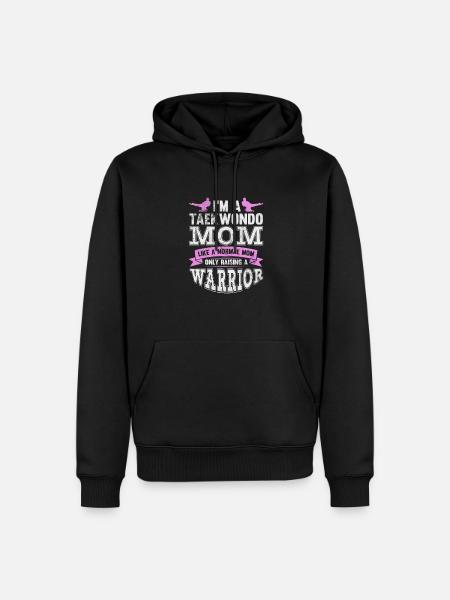 Taekwondo Mère - Sweat à capuche Premium bio Homme - noir