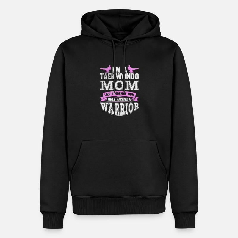 Taekwondo Mère - Sweat à capuche Premium bio Homme - noir
