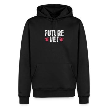 Tierarzt - Männer Premium Bio Hoodie - Schwarz - Vorne - Nico (187cm)