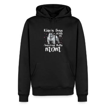 American Bulldog Dog Dog Lover Cadeau - Sweat à capuche Premium bio Homme - noir - Devant - Nico (187cm)