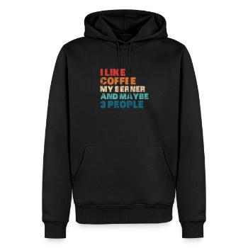 Bernese Mountain Dog Dog Dog Lover Cadeau - Sweat à capuche Premium bio Homme - noir - Devant - Nico (187cm)