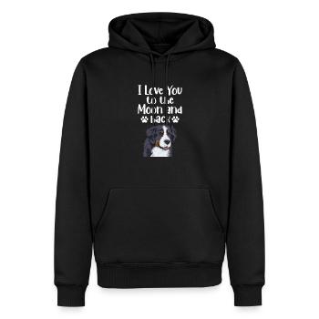 Bouvier bernois - Sweat à capuche Premium bio Homme - noir - Devant - Nico (187cm)