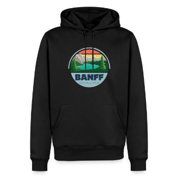Parc national Banff Grizzly Bear Lake Louise Canada C - Sweat à capuche Premium bio Homme - noir - Devant - Nico (187cm)