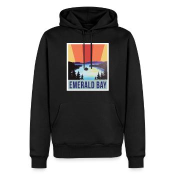 Emerald Bay Nevada Camping California State Park L - Männer Premium Bio Hoodie - Schwarz - Vorne - Nico (187cm)