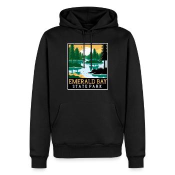 State Park Nevada Emerald Bay Kalifornien Camping - Männer Premium Bio Hoodie - Schwarz - Vorne - Nico (187cm)