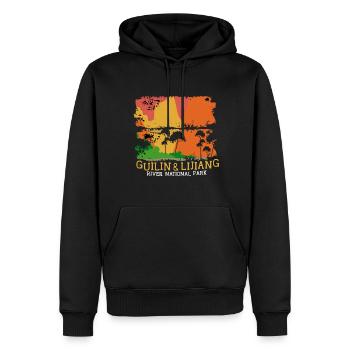 Guilin Lijiang River Li National Park China Campin - Männer Premium Bio Hoodie - Schwarz - Vorne - Nico (187cm)