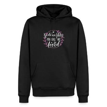 Marraine - Sweat à capuche Premium bio Homme - noir - Devant - Nico (187cm)